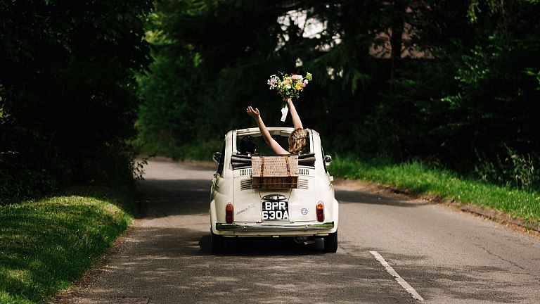 back garden summer wedding photography