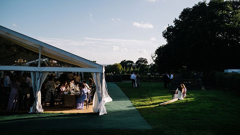 back garden wedding photography