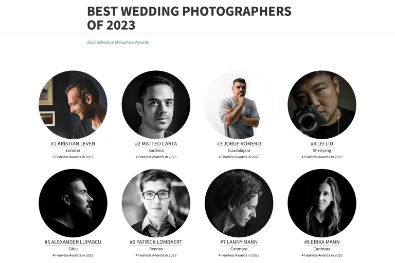 award winning wedding photography